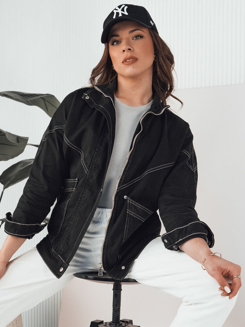 Kurtka damska jeansowa BERENICES czarna Dstreet TY4327