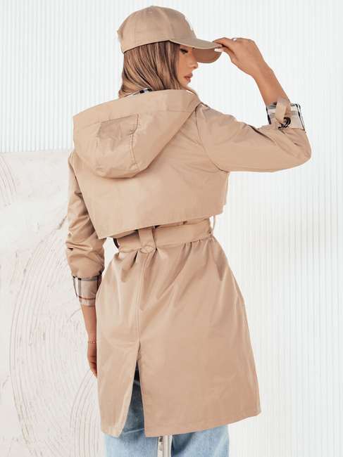 Kurtka przejściowa damska parka CIVIT beżowa Dstreet TY4215