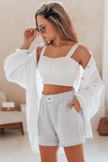 Spodenki damskie OWN STYLE szare Dstreet SY0454