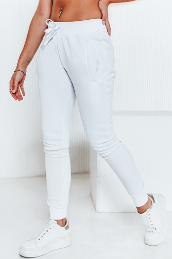 Spodnie damskie dresowe FITS białe UY0134