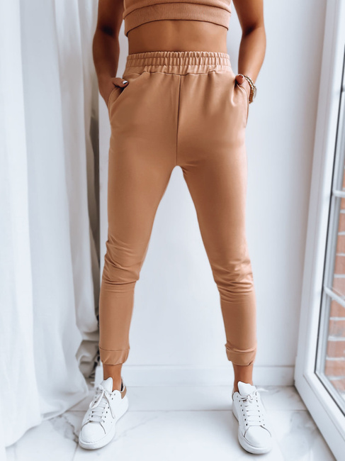 Spodnie damskie MY HONEY kamelowe Dstreet UY1416