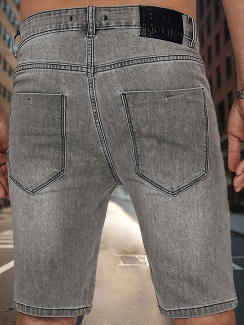 Jeansy męskie krótkie ciemnoszare Dstreet SX2351