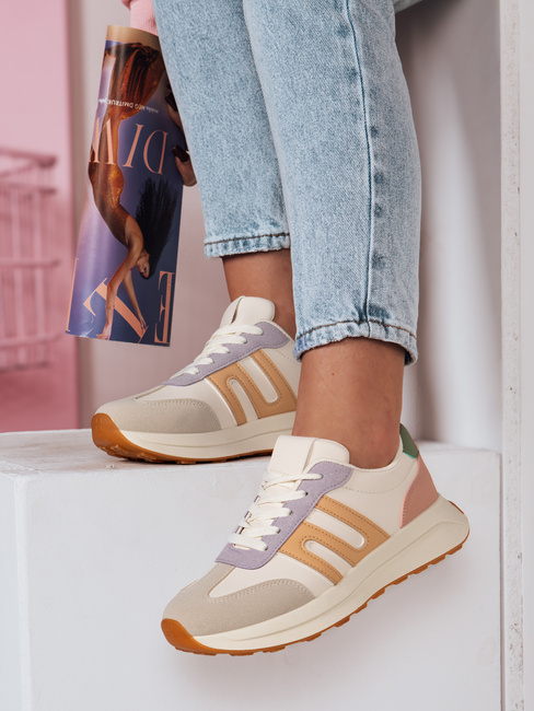 Sportowe sneakersy damskie RETRODA wielokolorowe Dstreet ZY0693