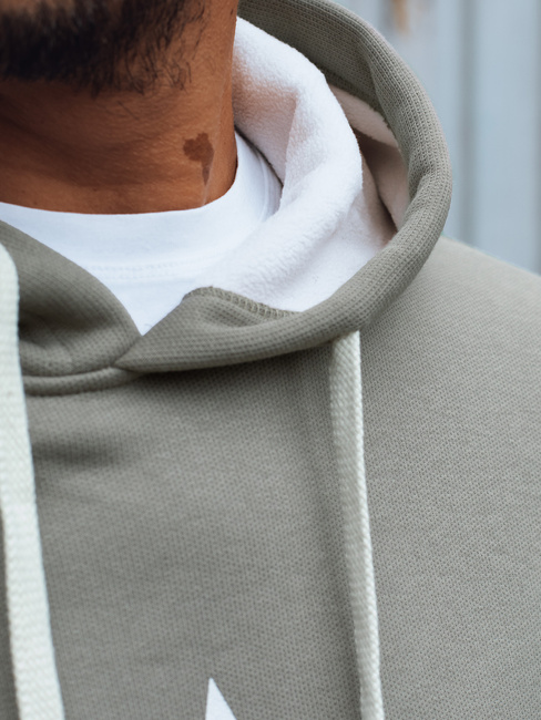 Bluza męska z kapturem khaki Dstreet BX5928