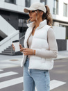 Pikowana kamizelka damska WILLOW biała Dstreet TY3798