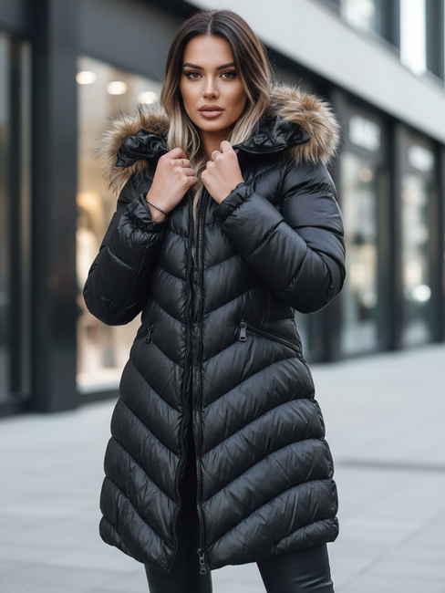 Kurtka zimowa damska GLAMOUR FUSION czarna Dstreet TY3890z