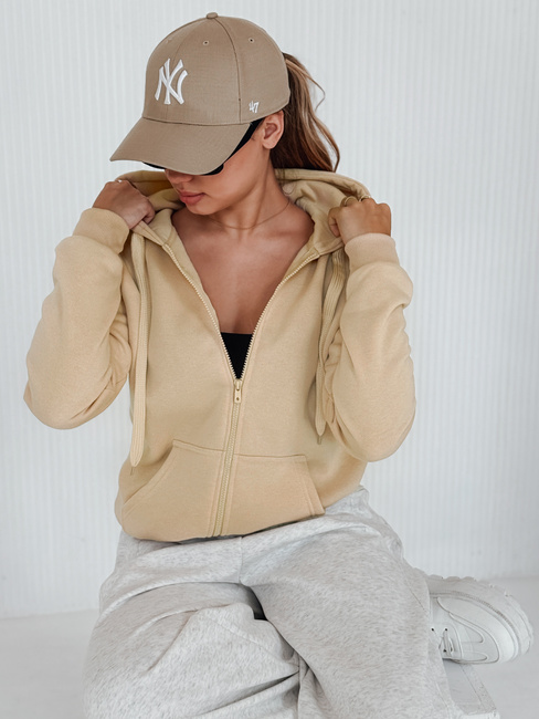 Bluza damska VICTORIA beżowa BY1391