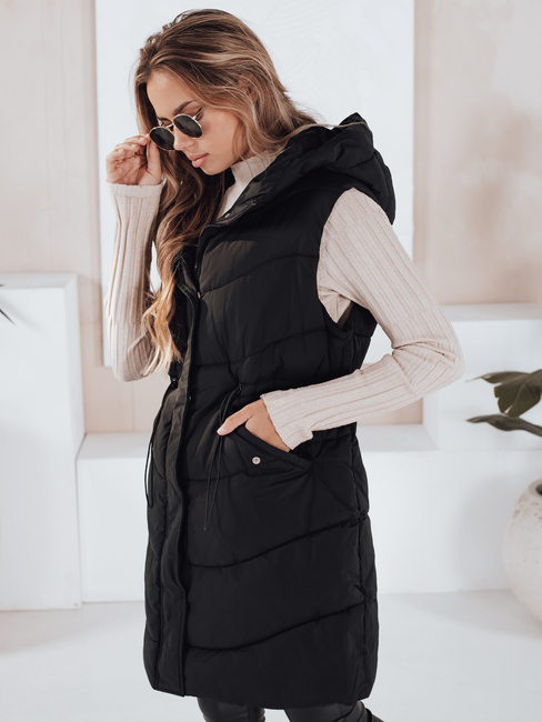 Kamizelka damska pikowana GAMIS czarna Dstreet TY3291
