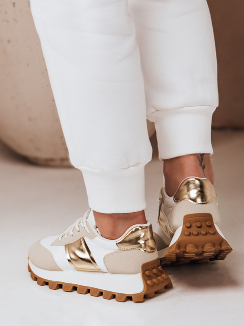 Sportowe sneakersy damskie EASYSTEP beżowe Dstreet ZY0624