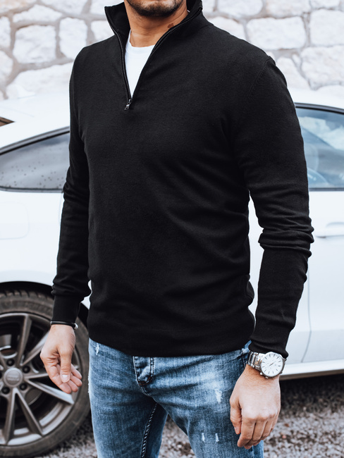 Sweter męski czarny Dstreet WX1894