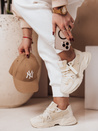 Sportowe sneakersy damskie RUNKIK beżowe Dstreet ZY0673