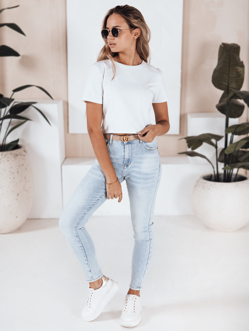 Jeansy damskie push up jasnoniebieskie Dstreet UY2808
