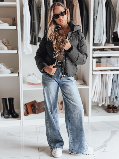 Kurtka zimowa damska SNOWLIKE pikowana z kapturem czarna Dstreet TY4930