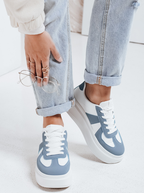 Sneakersy damskie na platformie MODNIKKI niebieskie Dstreet ZY1003