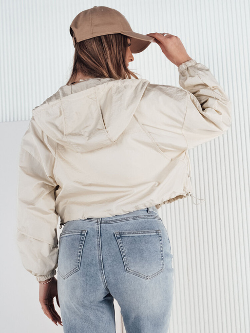 Kurtka przejściowa damska z kapturem ISCAR biała Dstreet TY4207