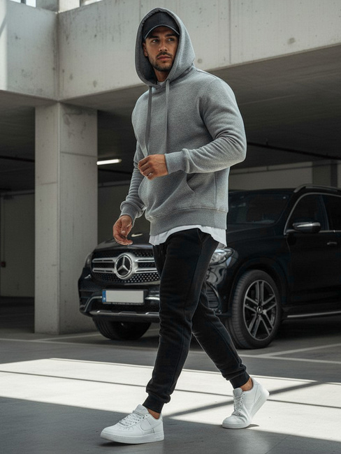 Spodnie męskie dresowe czarne Dstreet UX2395