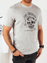 Koszulka męska z nadrukiem szara Dstreet RX5380