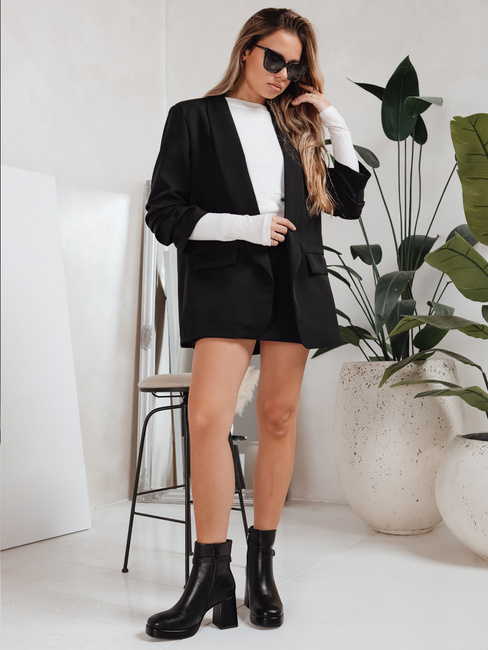 Botki damskie ocieplane czarne Dstreet ZY1253