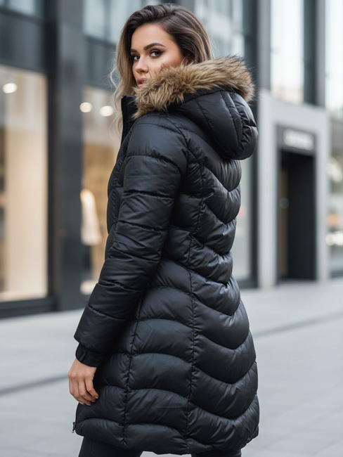 Kurtka zimowa damska GLAMOUR FUSION czarna Dstreet TY3890z