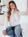 Sweter damski półgolf biały Dstreet MY2531