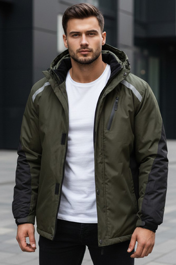 Kurtka męska narciarksa zielona Dstreet TX5128