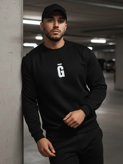 Bluza męska grafitowa czarna Dstreet BX5930