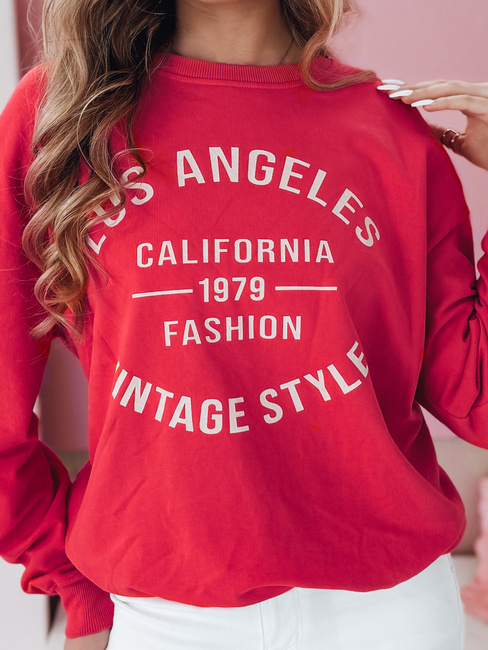 Bluza damska one size oversize KALISTYLE koralowy Dstreet BY1363