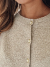Damski sweter zapinany SELINA beżowy Dstreet MY2514