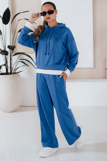 Komplet dresowy damski SANELIS niebieski Dstreet AY0991