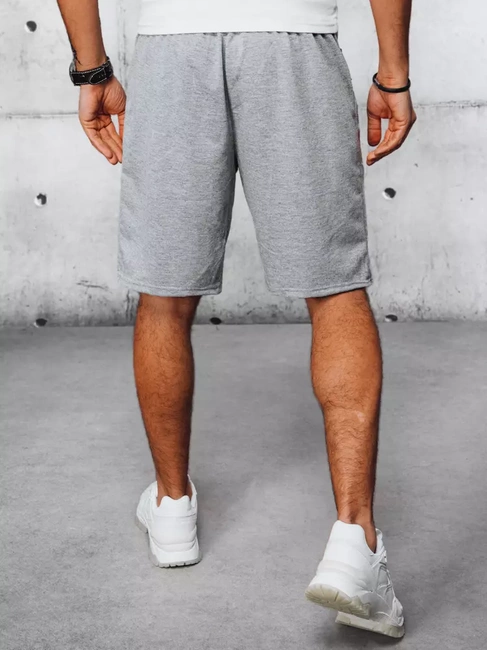 Spodenki męskie dresowe jasnoszare Dstreet SX2197