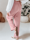 Spodnie damskie casualowe wide leg LOVETRIP różowe Dstreet UY2638