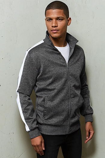 Bluza męska rozpinana ciemnoszara Dstreet BX5563