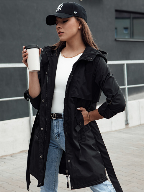 Kurtka przejściowa damska parka MODERNS czarna Dstreet TY4390