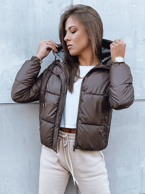 Kurtka damska pikowana KHALEESI brązowa Dstreet TY3877