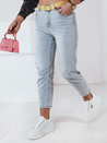 Spodnie damskie jeansowe mom fit z paskiem JEANMOMENT Dstreet UY2358_1