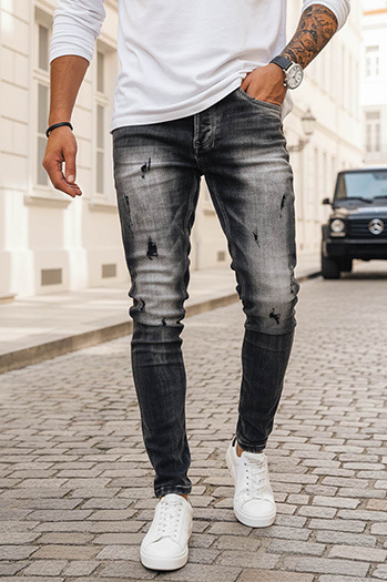 Spodnie męskie jeansowe szare Dstreet UX3996