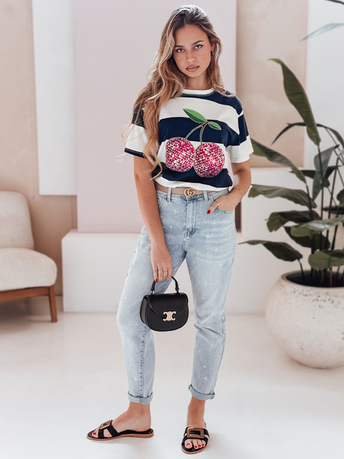 Spodnie damskie jeansowe JEWELSTAR niebieskie Dstreet UY2444