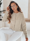 Damski sweter zapinany SELINA beżowy Dstreet MY2514