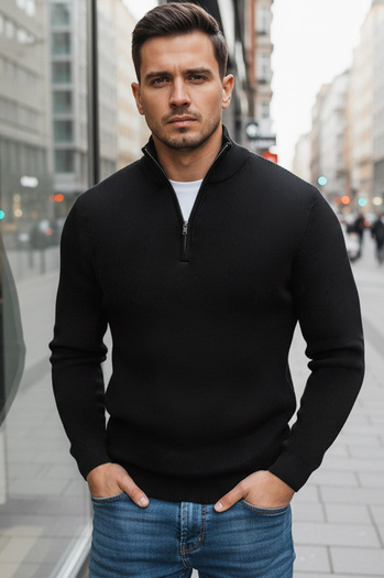 Sweter męski czarny Dstreet WX1894