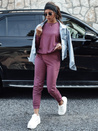 Komplet damski dresowy MILIAN bordowy Dstreet AY1104
