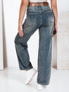 Spodnie jeansowe damskie wide leg niebieskie Dstreet UY2788