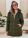 Kurtka damska zimowa z kapturem GABRIELLE zielona Dstreet TY4364