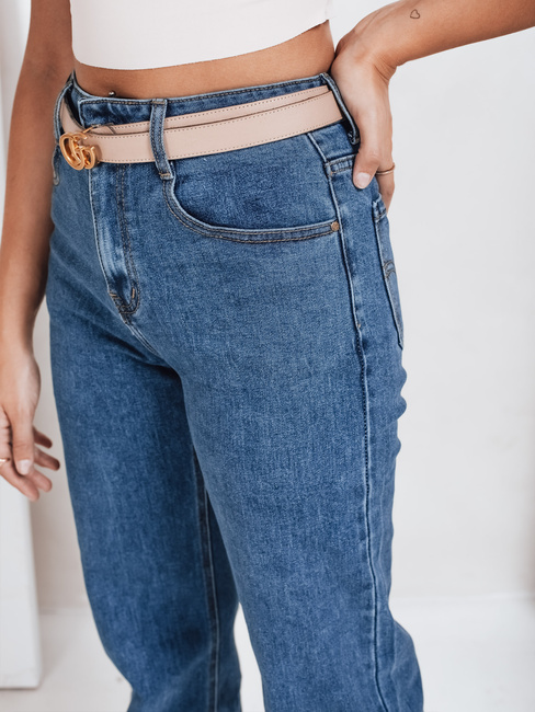 Jeansy damskie wide leg niebieskie Dstreet UY2770