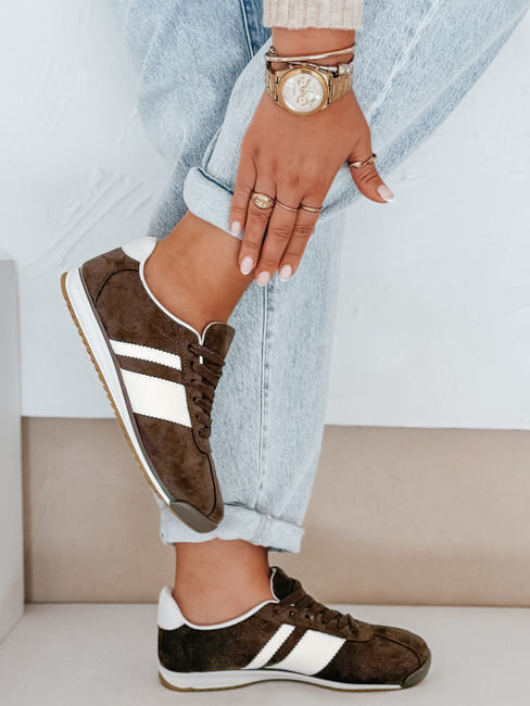 Sneakersy damskie brązowe Dstreet ZY1049