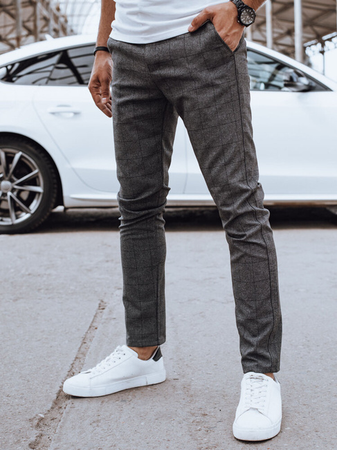 Spodnie męskie casual ciemnoszare Dstreet UX4400