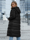 Kurtka damska zimowa długa czarna Dstreet TY5151