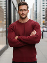 Sweter męski bordowy WX2295