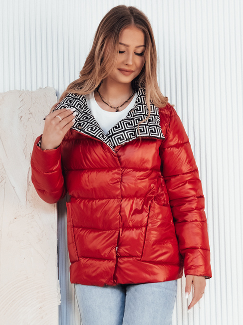 Kurtka przejściowa damska pikowana DELSY czerwona Dstreet TY4122