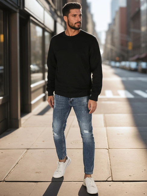 Bluza męska czarna Dstreet BX5915