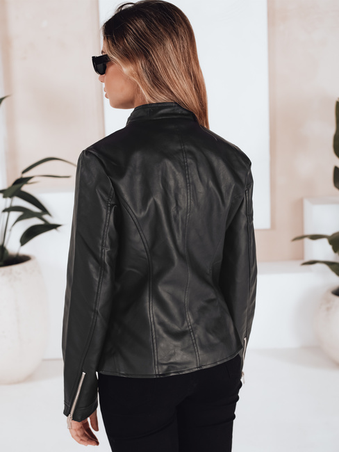 Kurtka skórzana damska czarna Dstreet TY5202